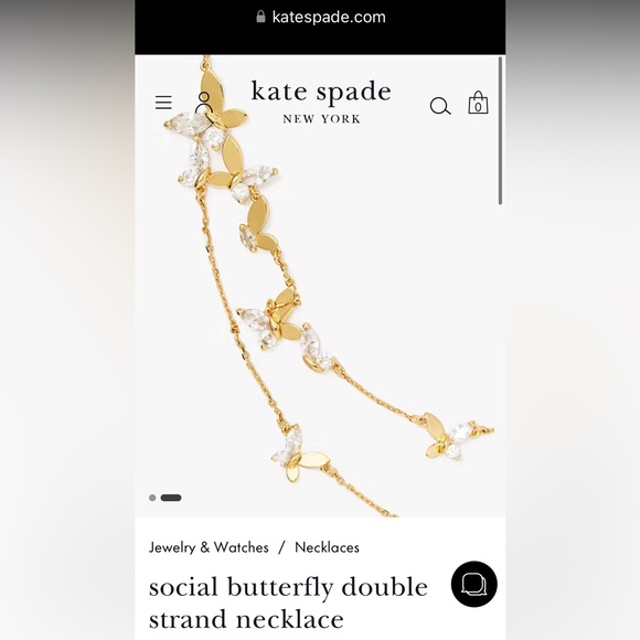 Kate Spade Social Butterfly Necklace - Picture 6 of 6